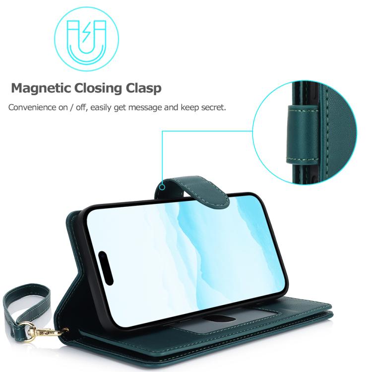 For iPhone 17 Multi-Card Wallet RFID Leather Phone Case