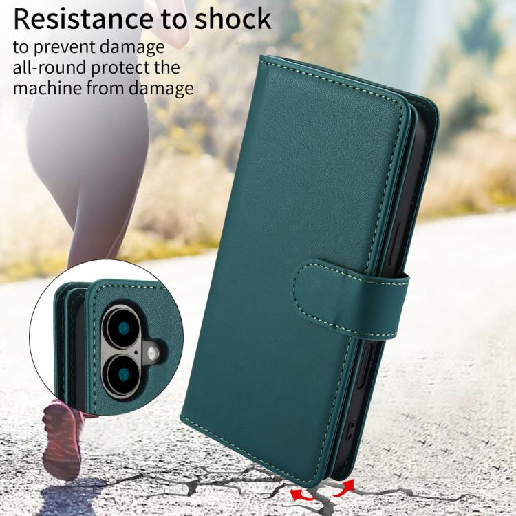 For iPhone 17 Multi-Card Wallet RFID Leather Phone Case