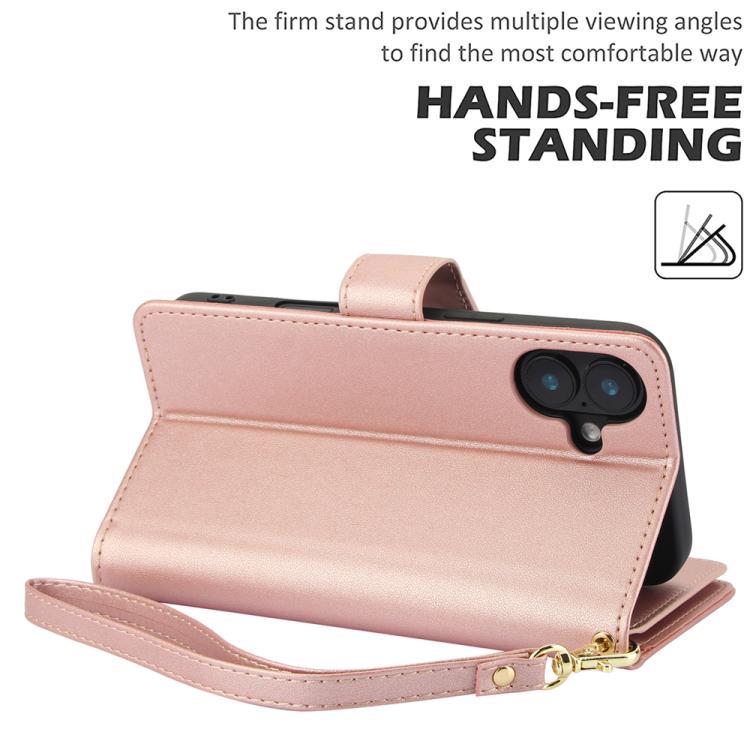 For iPhone 17 Multi-Card Wallet RFID Leather Phone Case
