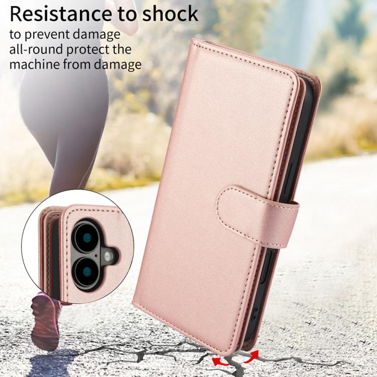 For iPhone 17 Multi-Card Wallet RFID Leather Phone Case