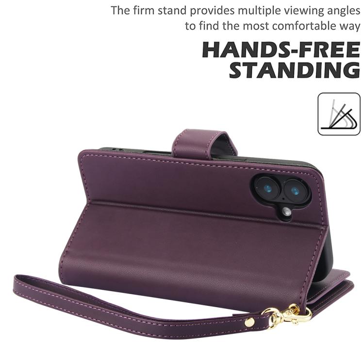 For iPhone 17 Multi-Card Wallet RFID Leather Phone Case