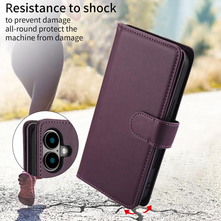 For iPhone 17 Multi-Card Wallet RFID Leather Phone Case
