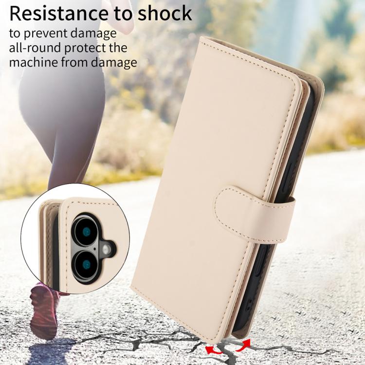 For iPhone 17 Multi-Card Wallet RFID Leather Phone Case
