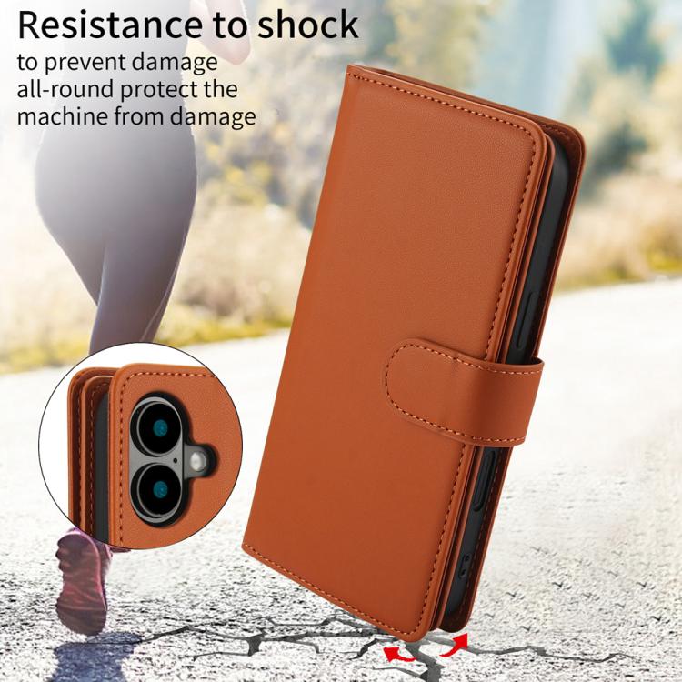For iPhone 17 Multi-Card Wallet RFID Leather Phone Case