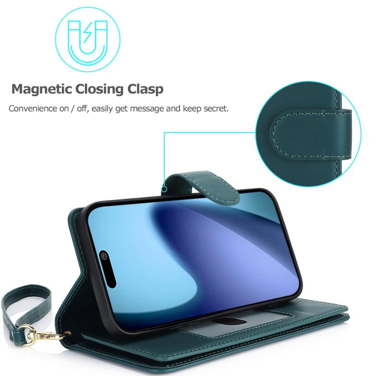 For iPhone Air Multi-Card Wallet RFID Leather Phone Case