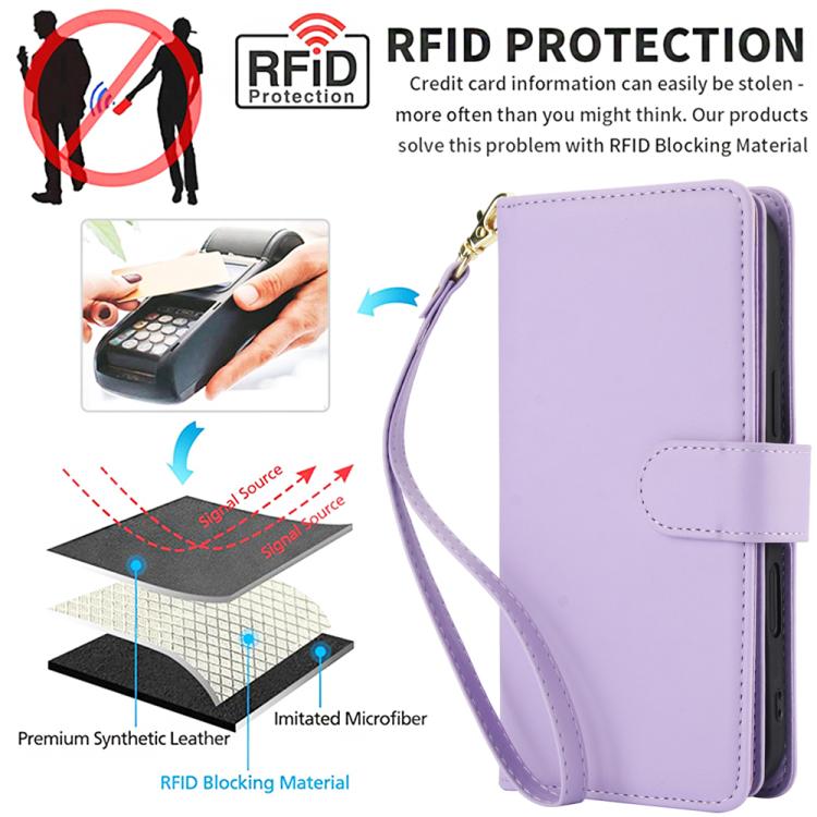 For iPhone Air Multi-Card Wallet RFID Leather Phone Case