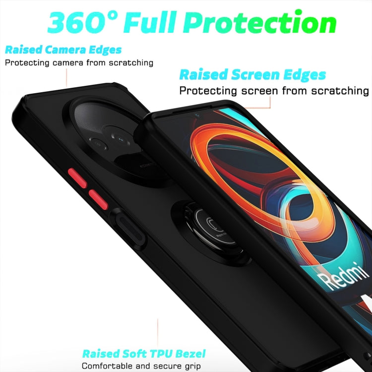 For Xiaomi Redmi A3 Q Shadow 1 Series TPU + PC Phone Case with Ring