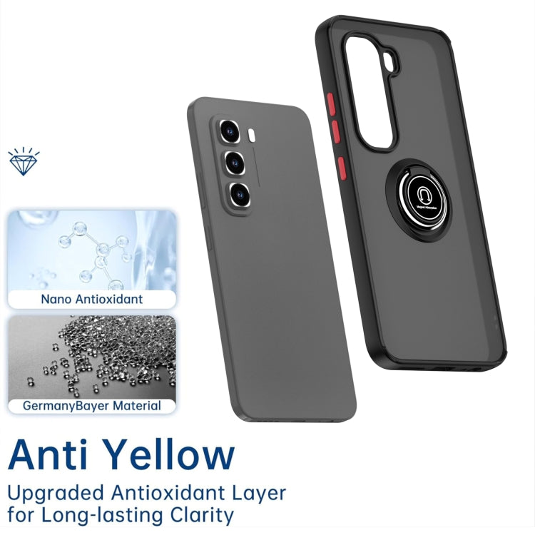 For Infinix Hot 50 Pro 4G Q Shadow 1 Series TPU + PC Phone Case with Ring
