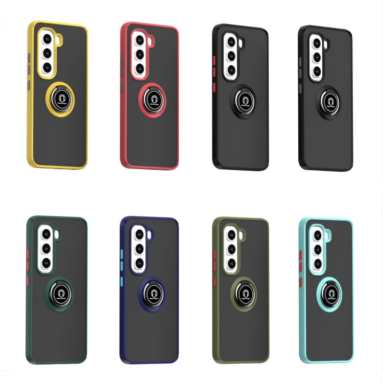 For Infinix Hot 50 Pro 4G Q Shadow 1 Series TPU + PC Phone Case with Ring