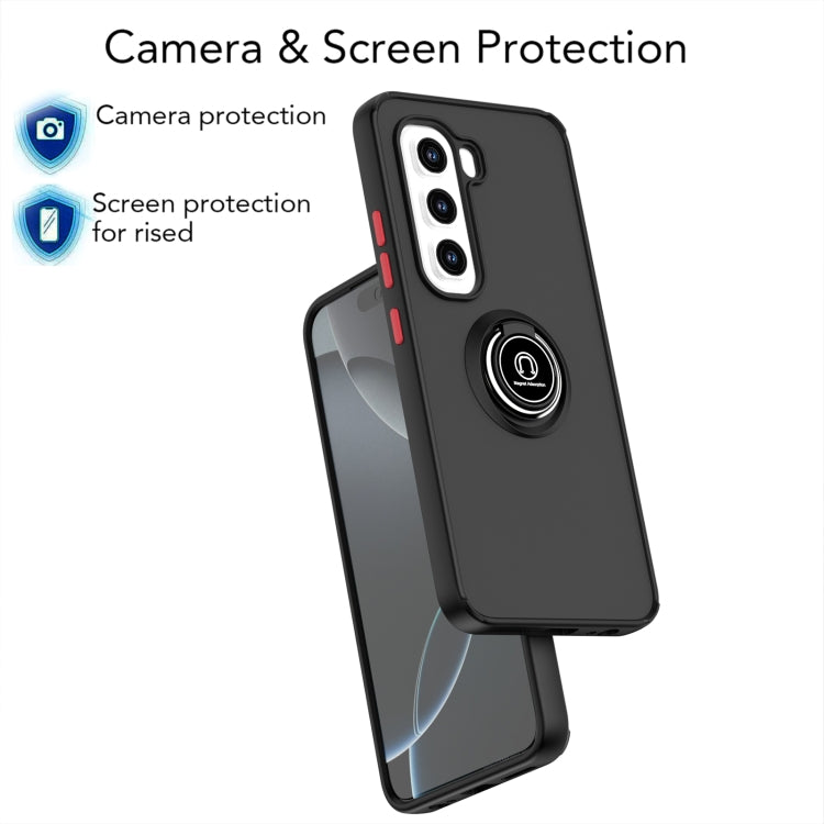 For Infinix Hot 50 Pro 4G Q Shadow 1 Series TPU + PC Phone Case with Ring