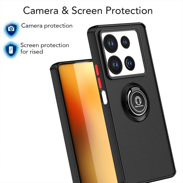 For Infinix Note 40 4G Q Shadow 1 Series TPU + PC Phone Case with Ring