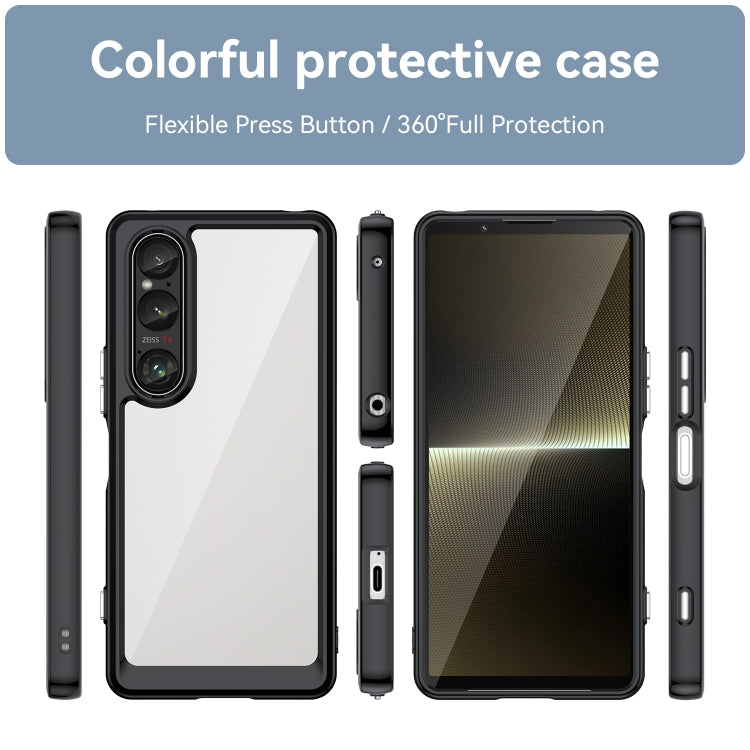 For Sony Xperia 1 VI Colorful Series Acrylic Hybrid TPU Phone Case
