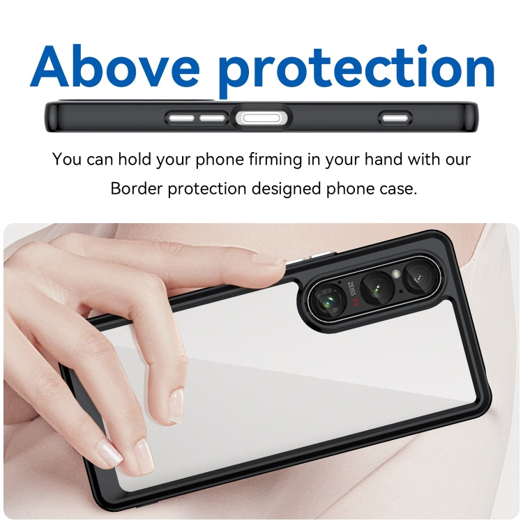 For Sony Xperia 1 VI Colorful Series Acrylic Hybrid TPU Phone Case