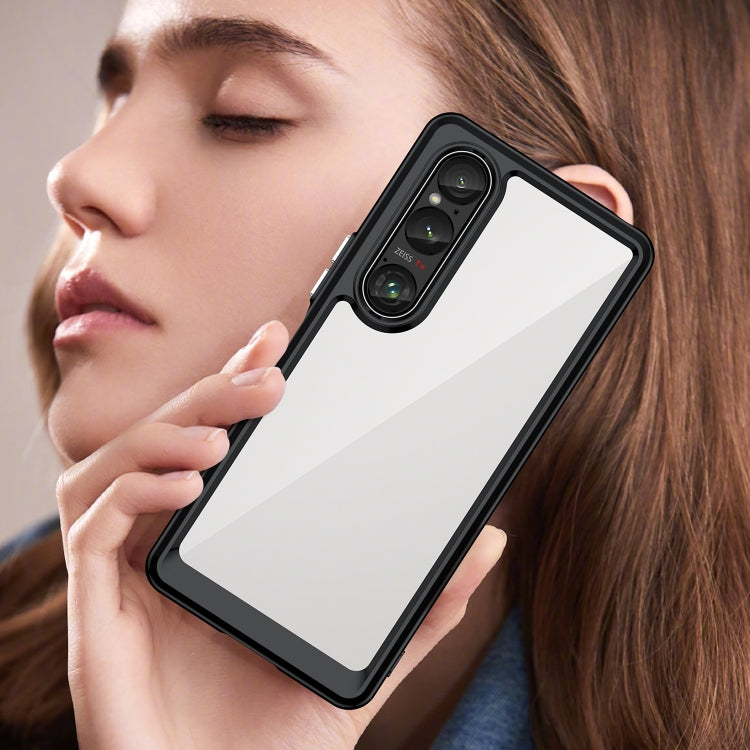 For Sony Xperia 1 VI Colorful Series Acrylic Hybrid TPU Phone Case