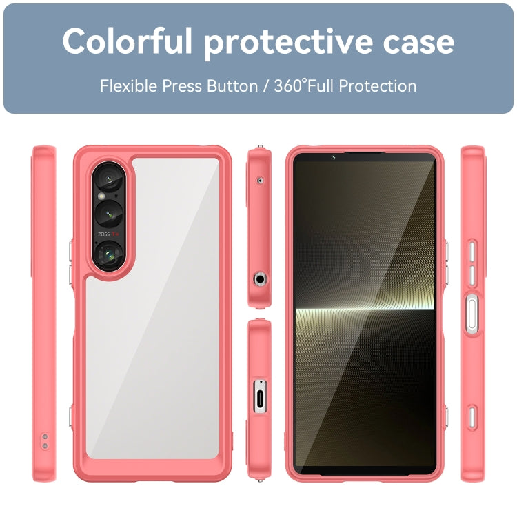 For Sony Xperia 1 VI Colorful Series Acrylic Hybrid TPU Phone Case