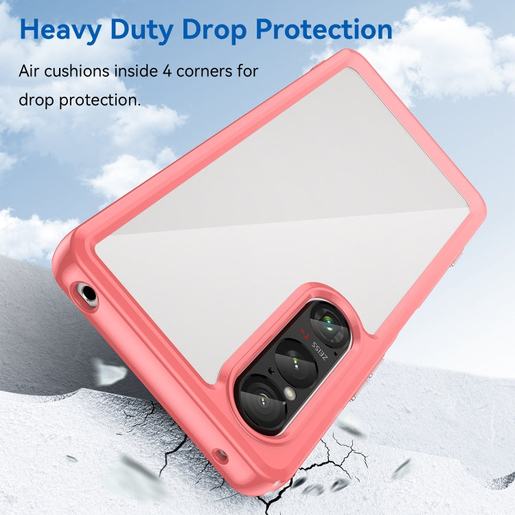 For Sony Xperia 1 VI Colorful Series Acrylic Hybrid TPU Phone Case