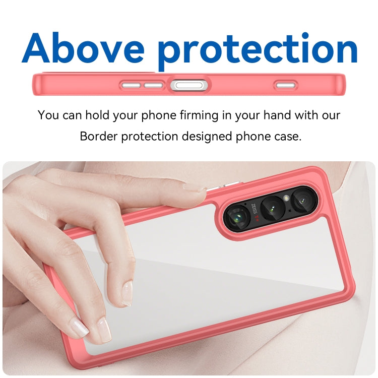 For Sony Xperia 1 VI Colorful Series Acrylic Hybrid TPU Phone Case