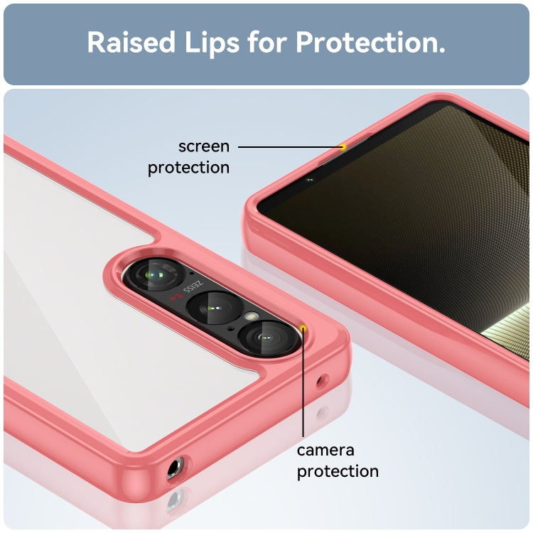 For Sony Xperia 1 VI Colorful Series Acrylic Hybrid TPU Phone Case