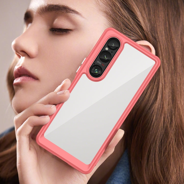 For Sony Xperia 1 VI Colorful Series Acrylic Hybrid TPU Phone Case