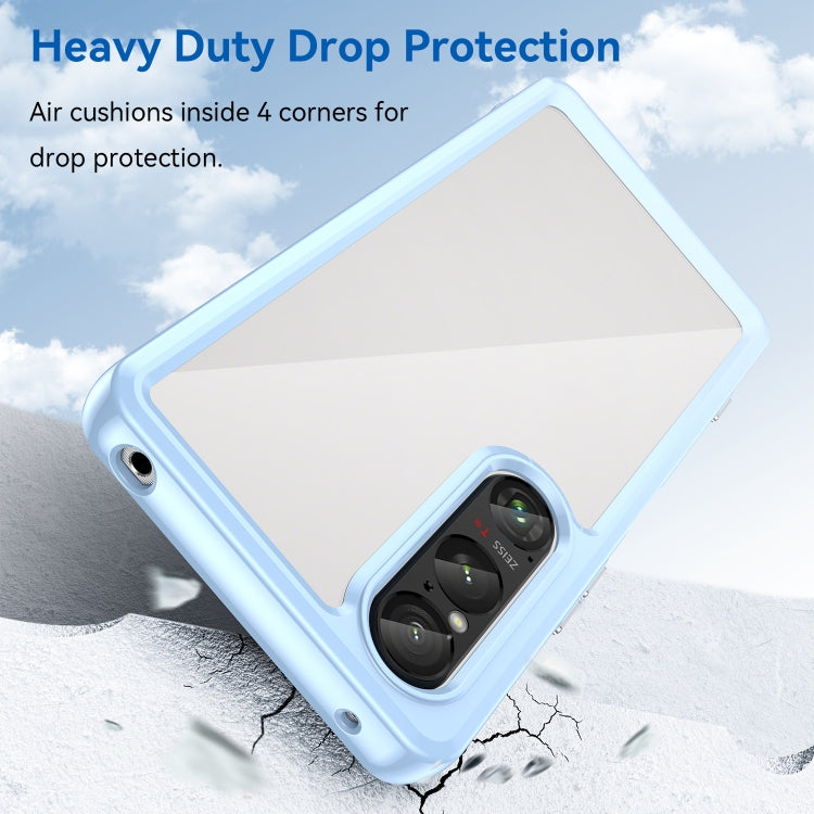 For Sony Xperia 1 VI Colorful Series Acrylic Hybrid TPU Phone Case