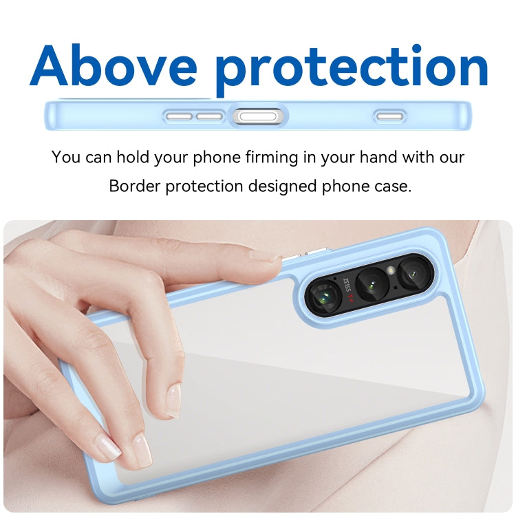 For Sony Xperia 1 VI Colorful Series Acrylic Hybrid TPU Phone Case