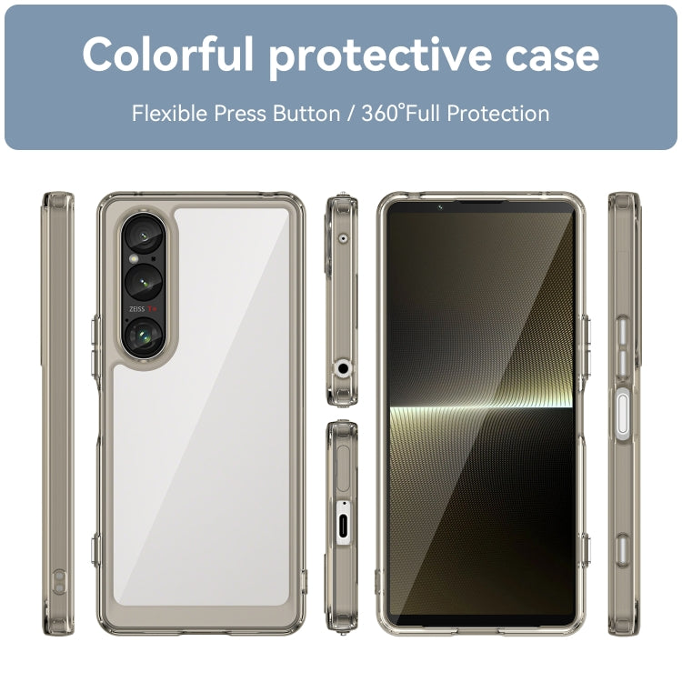 For Sony Xperia 1 VI Colorful Series Acrylic Hybrid TPU Phone Case