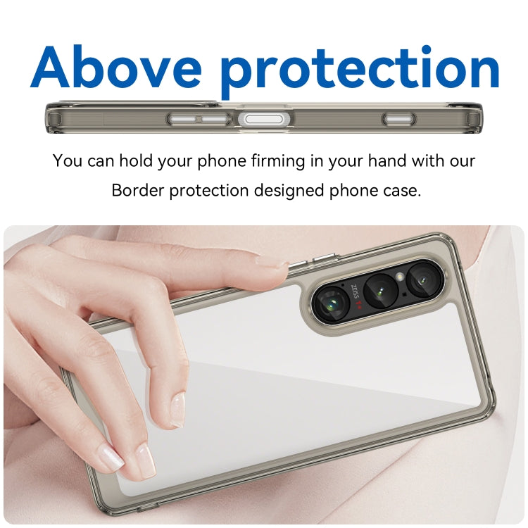 For Sony Xperia 1 VI Colorful Series Acrylic Hybrid TPU Phone Case
