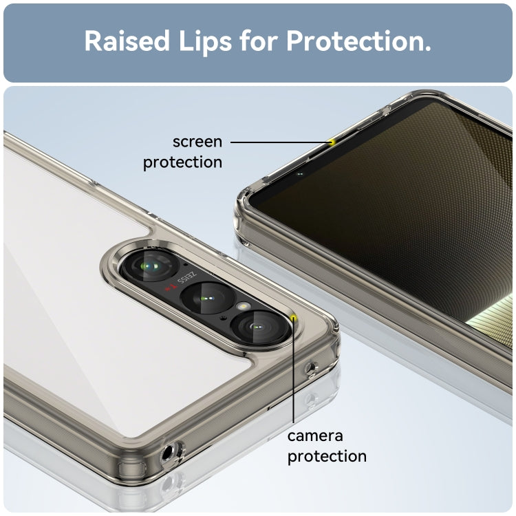 For Sony Xperia 1 VI Colorful Series Acrylic Hybrid TPU Phone Case