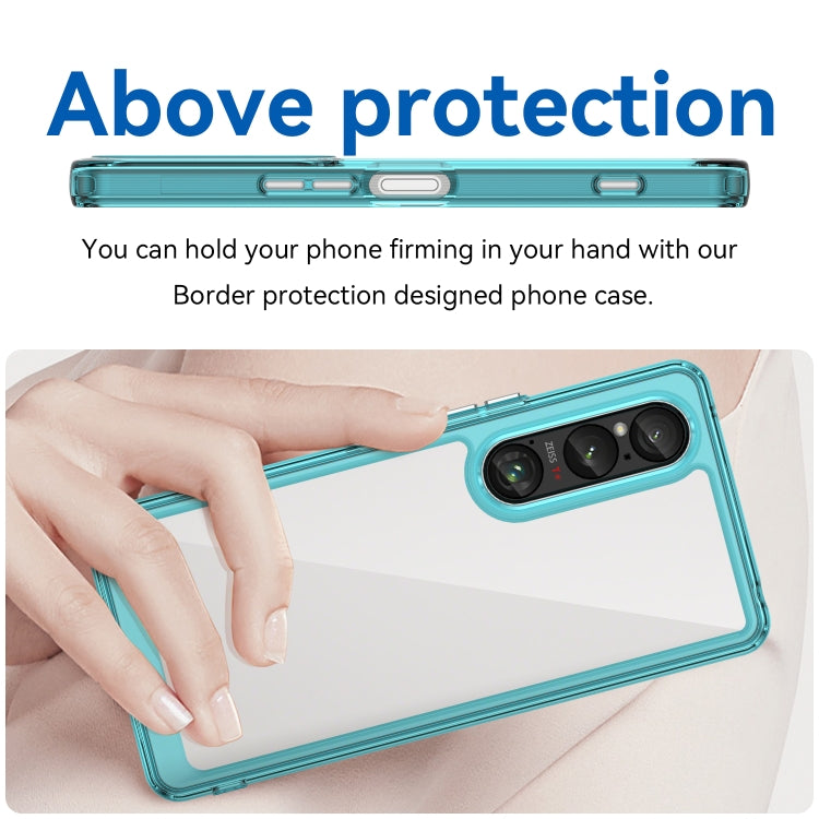 For Sony Xperia 1 VI Colorful Series Acrylic Hybrid TPU Phone Case