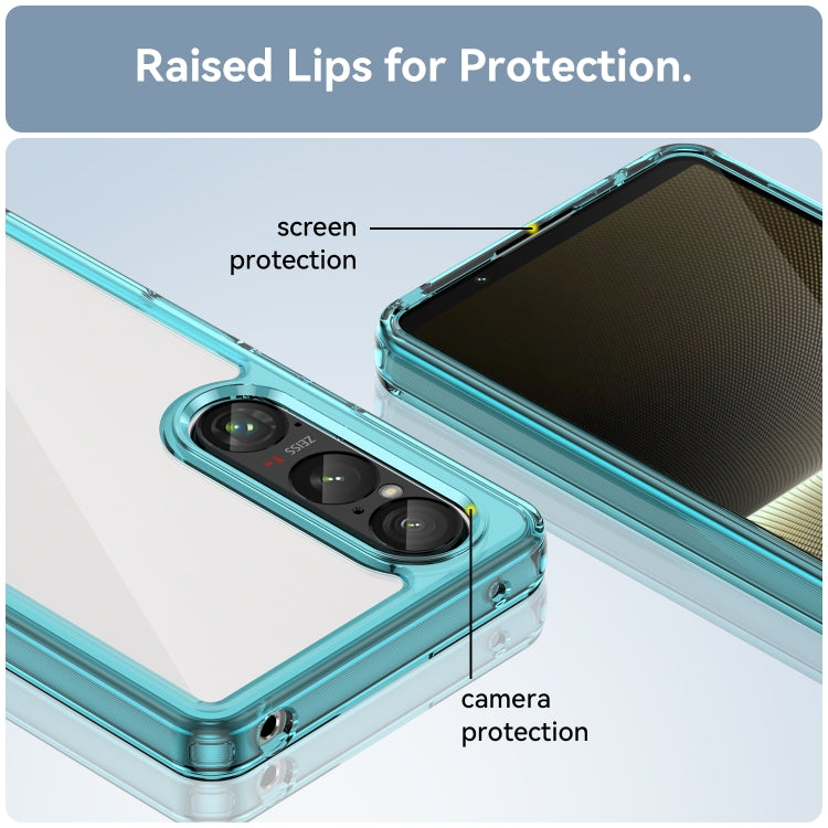 For Sony Xperia 1 VI Colorful Series Acrylic Hybrid TPU Phone Case