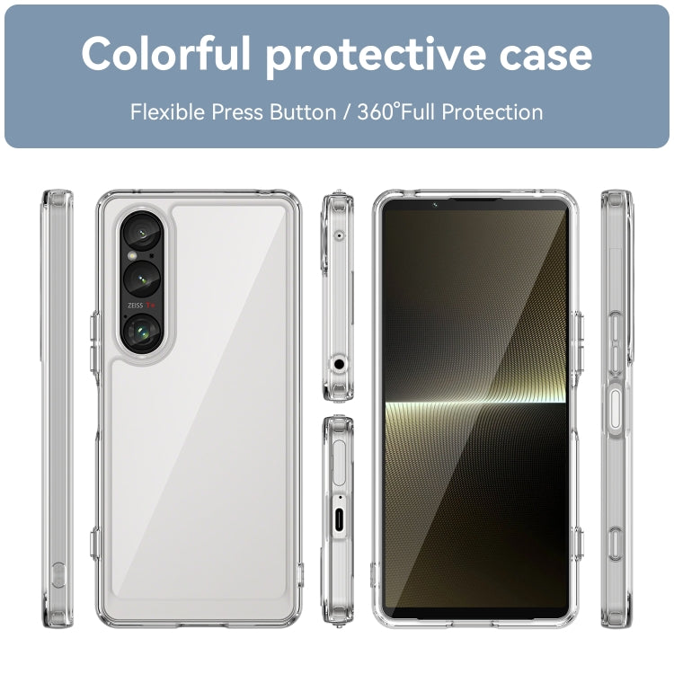 For Sony Xperia 1 VI Colorful Series Acrylic Hybrid TPU Phone Case