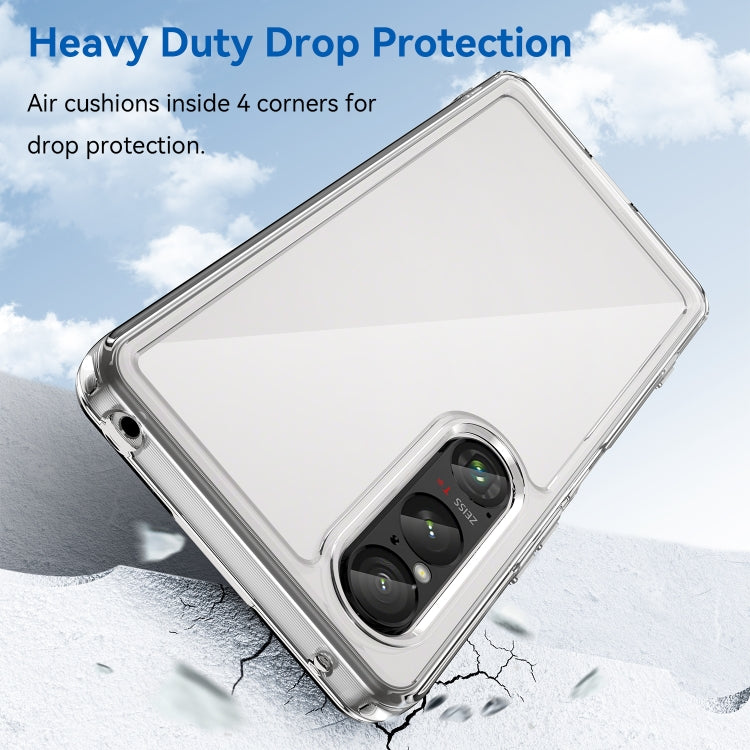 For Sony Xperia 1 VI Colorful Series Acrylic Hybrid TPU Phone Case