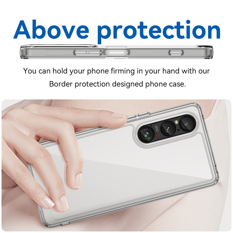 For Sony Xperia 1 VI Colorful Series Acrylic Hybrid TPU Phone Case