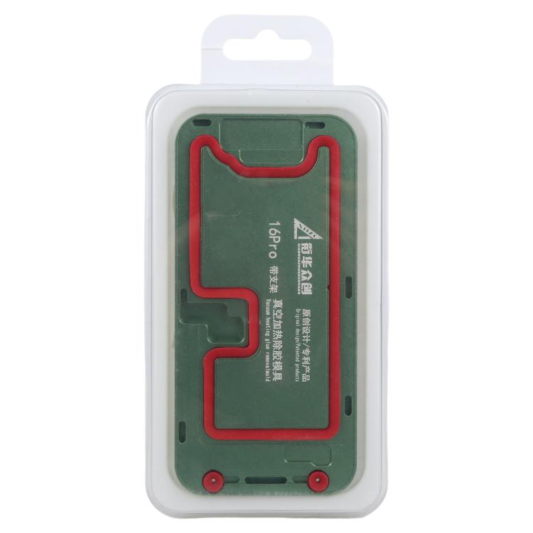 For iPhone 16 Pro LCD Screen Frame Vacuum Heating Glue Removal Mold with Holder