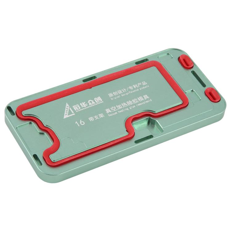 For iPhone 16 LCD Screen Frame Vacuum Heating Glue Removal Mold with Holder