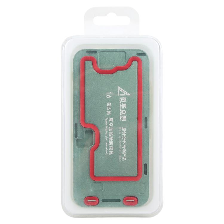 For iPhone 16 LCD Screen Frame Vacuum Heating Glue Removal Mold with Holder