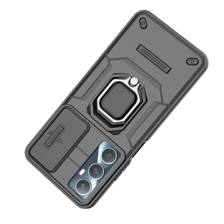 For Realme C65 4G Global Sliding Camshield TPU + PC Shockproof Phone Case with Holder