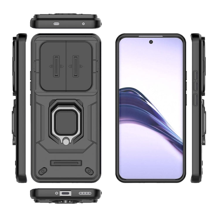 For Realme 13 Pro 5G Global Sliding Camshield TPU + PC Shockproof Phone Case with Holder