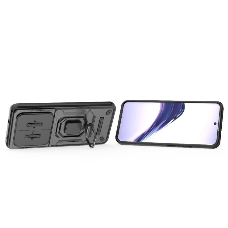 For Realme 13 Pro 5G Global Sliding Camshield TPU + PC Shockproof Phone Case with Holder