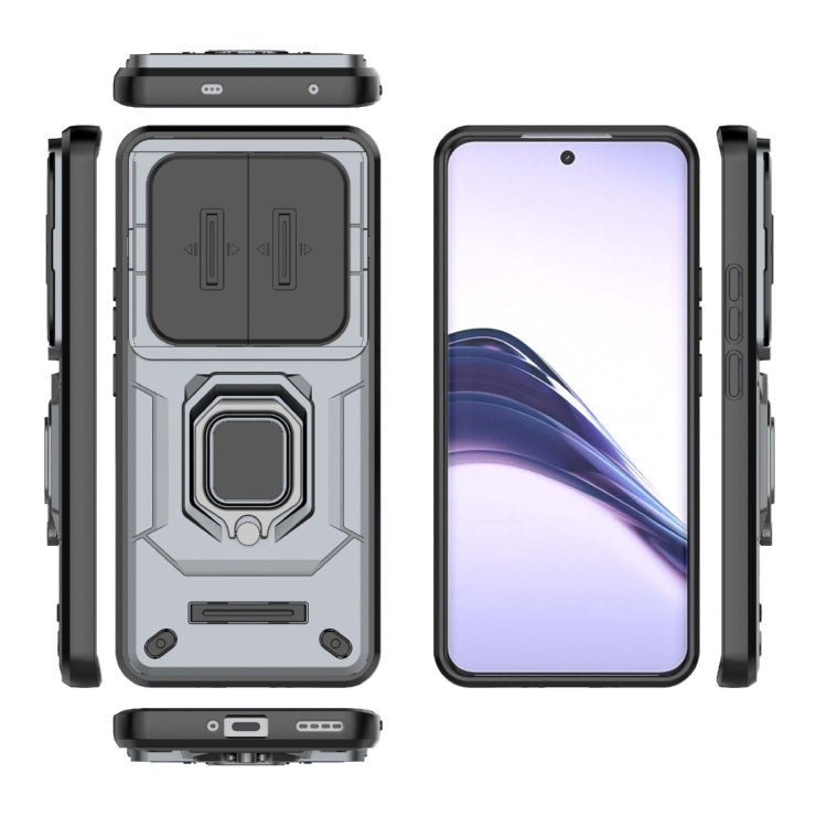 For Realme 13 Pro 5G Global Sliding Camshield TPU + PC Shockproof Phone Case with Holder