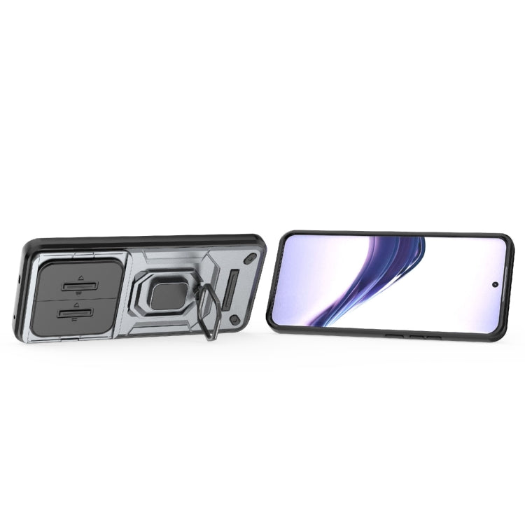 For Realme 13 Pro 5G Global Sliding Camshield TPU + PC Shockproof Phone Case with Holder