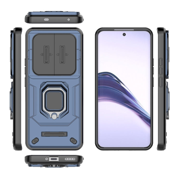 For Realme 13 Pro 5G Global Sliding Camshield TPU + PC Shockproof Phone Case with Holder