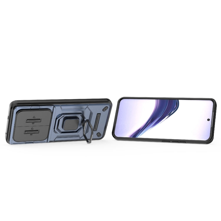 For Realme 13 Pro 5G Global Sliding Camshield TPU + PC Shockproof Phone Case with Holder