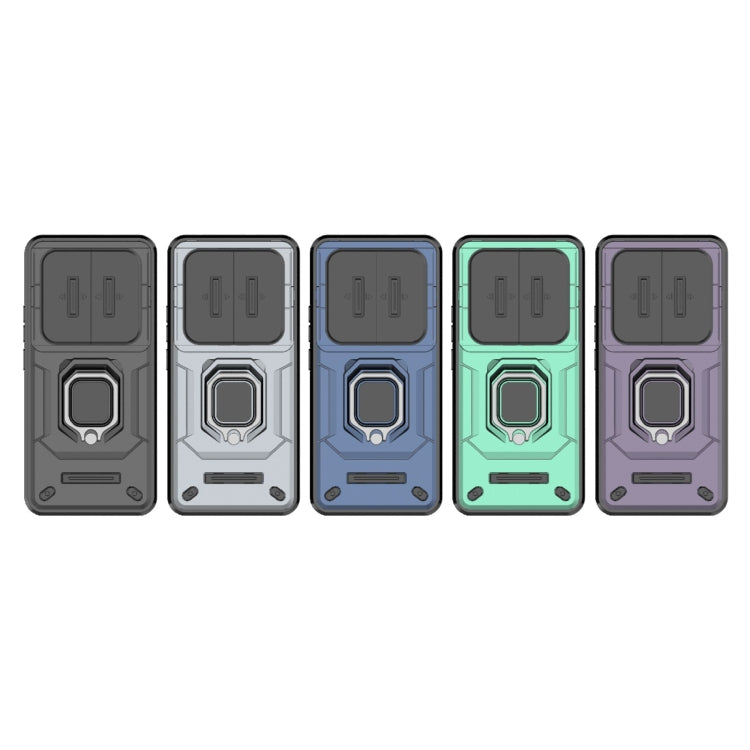 For Realme 13 Pro 5G Global Sliding Camshield TPU + PC Shockproof Phone Case with Holder