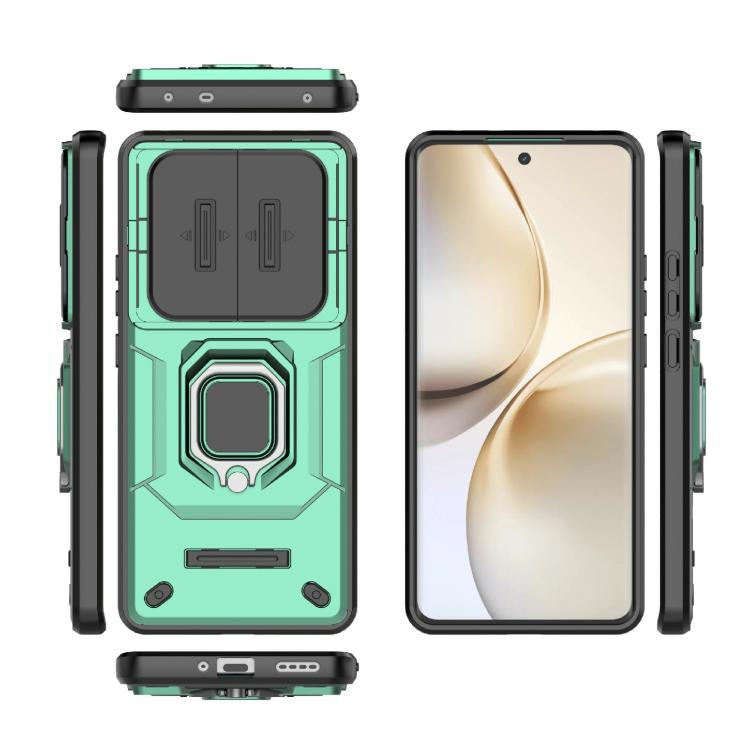 For Realme 14 Pro 5G Global Sliding Camshield TPU + PC Shockproof Phone Case with Holder