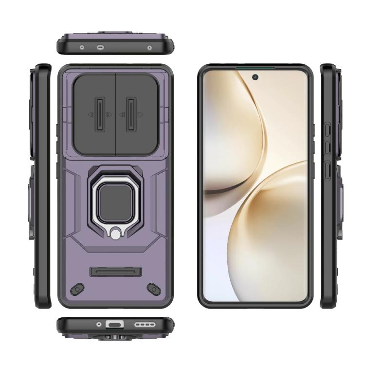 For Realme 14 Pro 5G Global Sliding Camshield TPU + PC Shockproof Phone Case with Holder