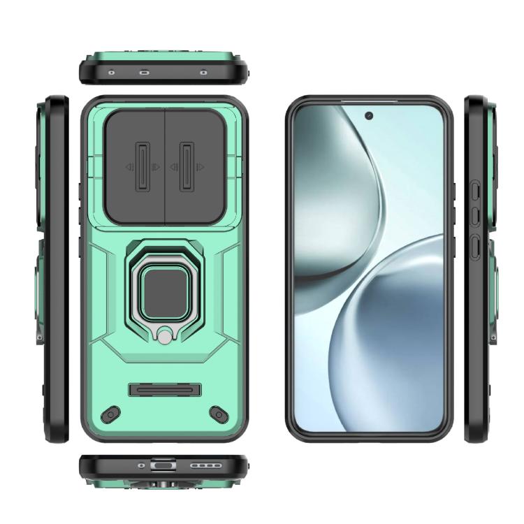 For Realme 14 Pro+ 5G Sliding Camshield TPU + PC Shockproof Phone Case with Holder