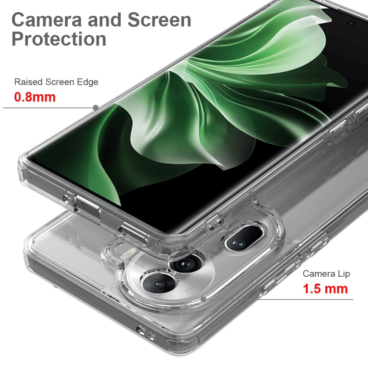 For OPPO Reno11 Pro 5G Global Scratchproof Acrylic TPU Phone Case - Transparent