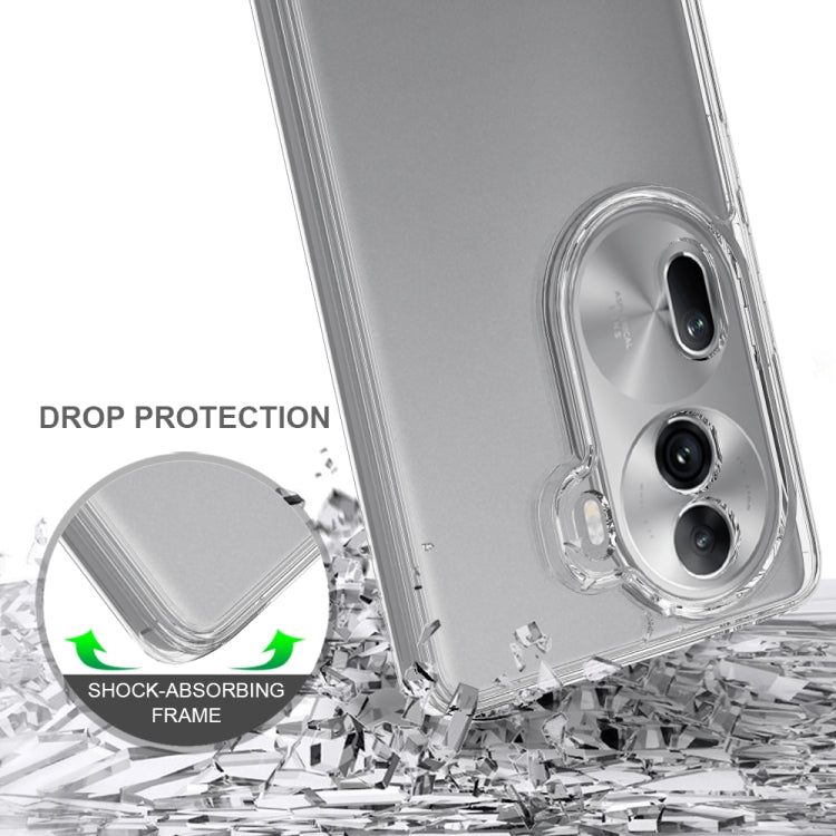For OPPO Reno11 Pro 5G Global Scratchproof Acrylic TPU Phone Case - Transparent