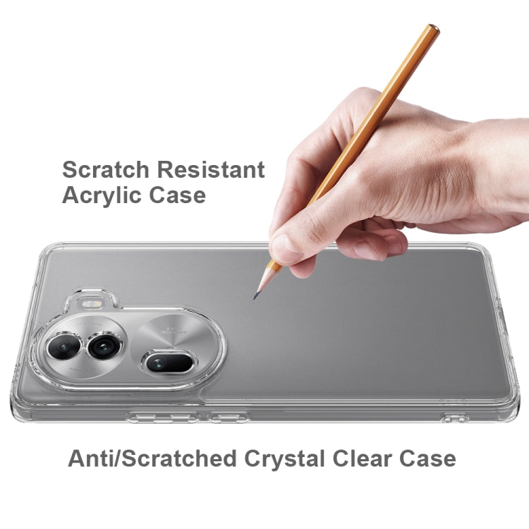 For OPPO Reno11 Pro 5G Global Scratchproof Acrylic TPU Phone Case - Transparent